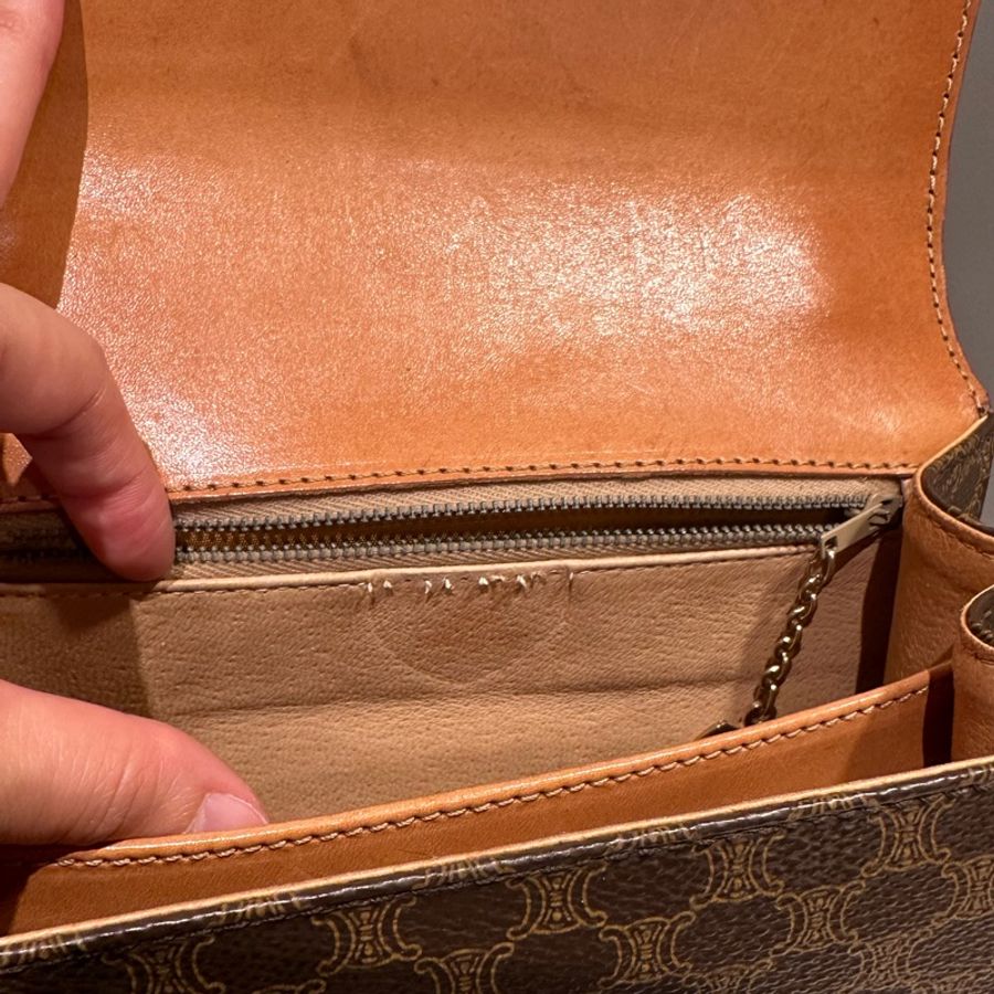 CELINE 稀有復古Macadam Kelly 手提包-4