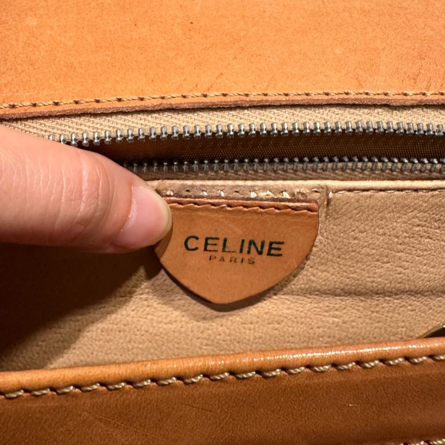 CELINE 稀有復古Macadam Kelly 手提包-5