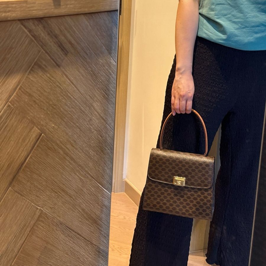 CELINE 稀有復古Macadam Kelly 手提包-8