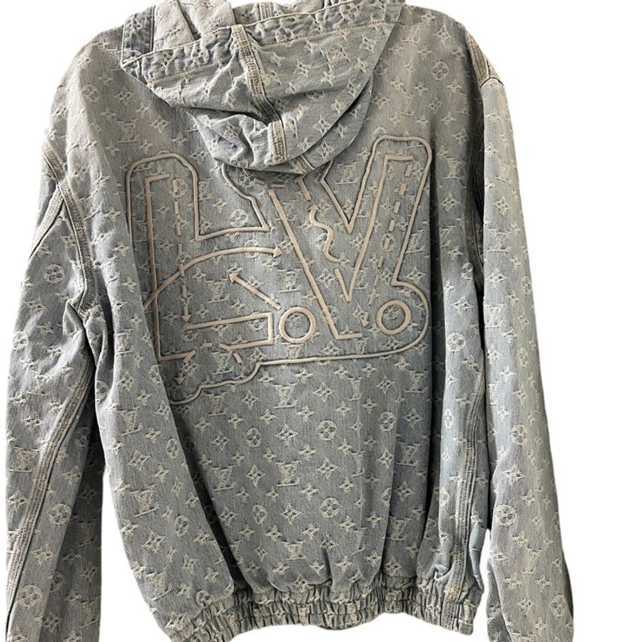 LV x NBA聯名 丹寧牛仔連帽外套48-10