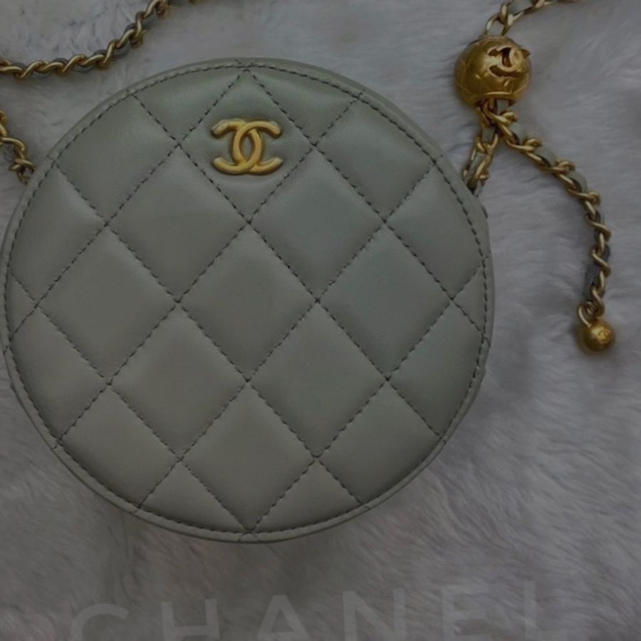 ► 全新 Chanel ✨金球圓餅包✨-4