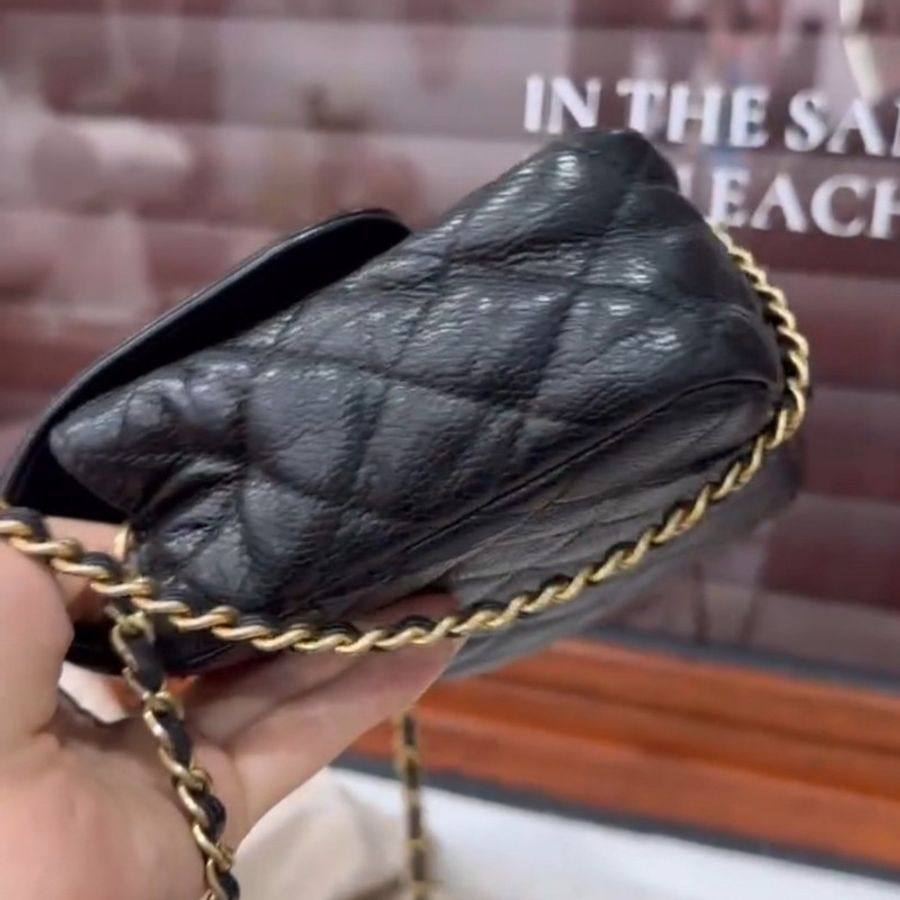 Chanel 戴妃荔枝牛皮方胖-11