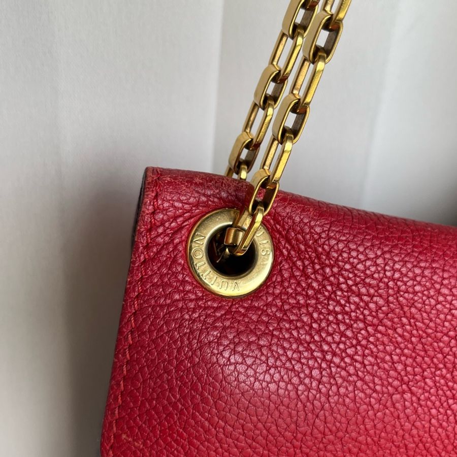 (9成新)LV Pallas Chain 老花 信封包 斜背+單肩+腋下包-14