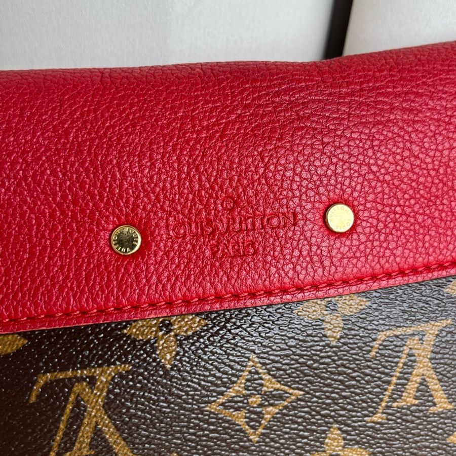(9成新)LV Pallas Chain 老花 信封包 斜背+單肩+腋下包-19