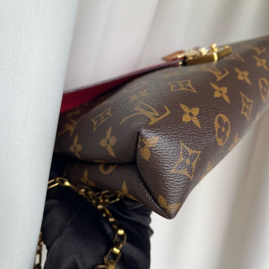 (9成新)LV Pallas Chain 老花 信封包 斜背+單肩+腋下包-21