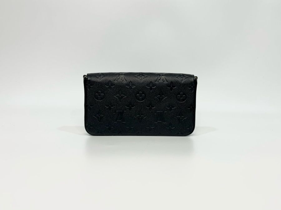 LV黑牛皮壓紋三合一FELICIE POCHETTE M82477-3