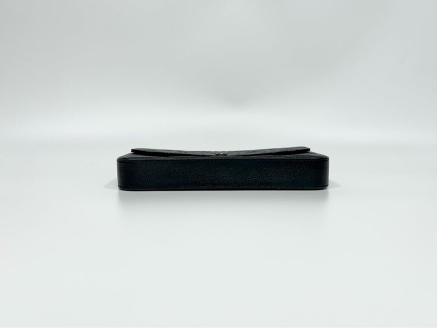 LV黑牛皮壓紋三合一FELICIE POCHETTE M82477-4