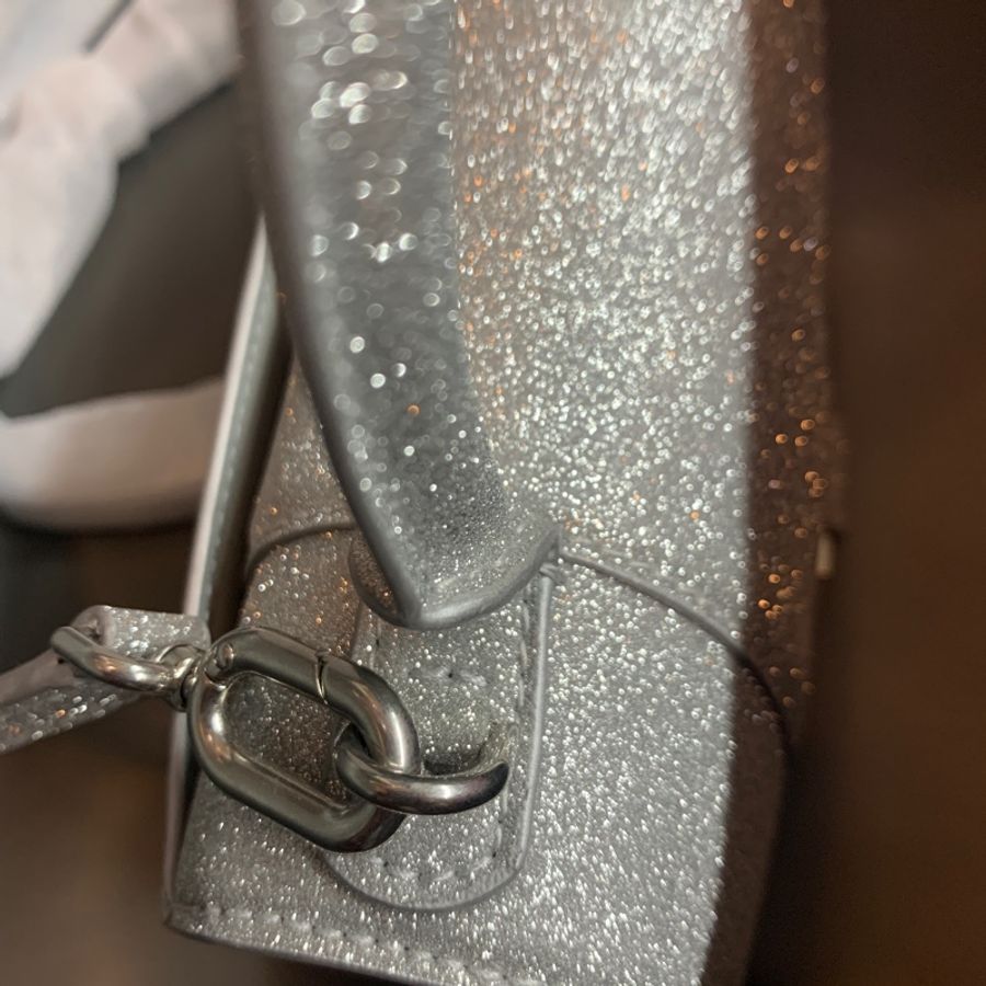 全新巴黎世家經典沙漏包限定款銀色手提包斜背包Balenciaga Hourglass-3
