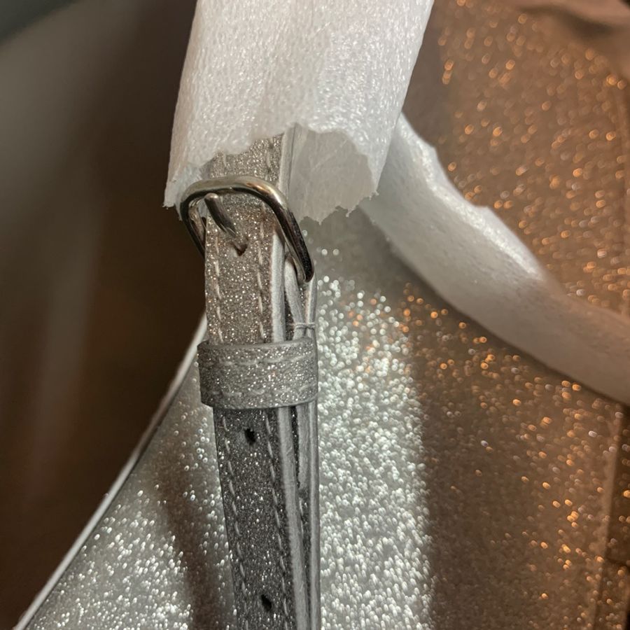 全新巴黎世家經典沙漏包限定款銀色手提包斜背包Balenciaga Hourglass-13