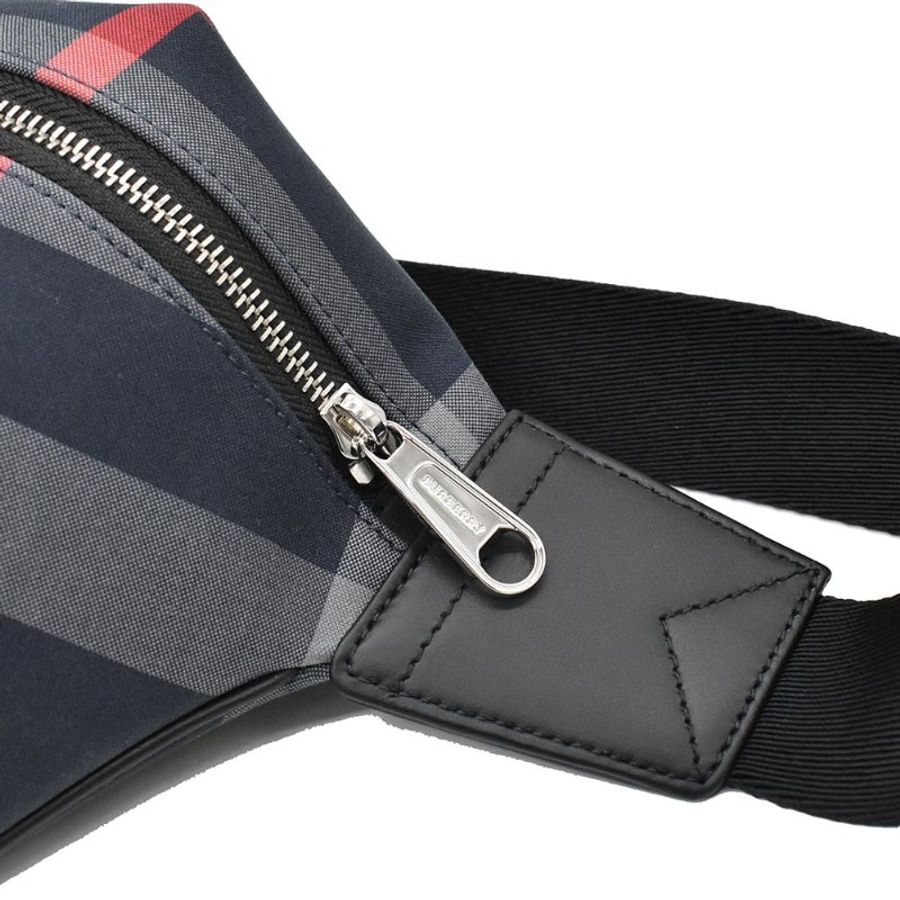 【門市全新現貨】BURBERRY格紋棉布胸包腰包單肩包-3