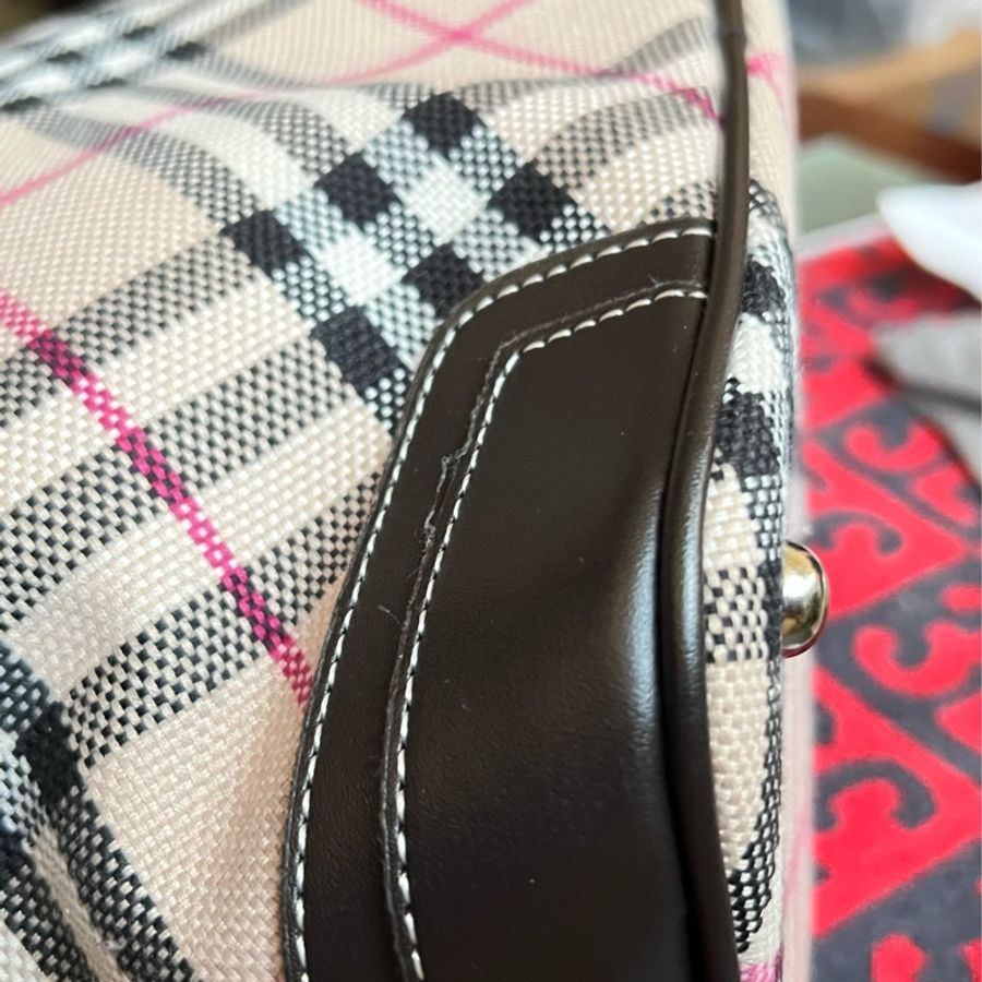 BURBERRY 巴寶利 BLUE LABEL 格紋 水桶包 手提包 肩背包 時尚精品包-13