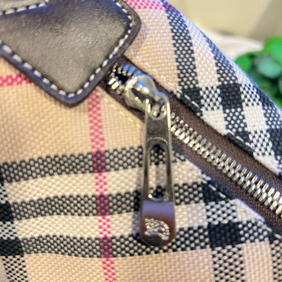 BURBERRY 巴寶利 BLUE LABEL 格紋 水桶包 手提包 肩背包 時尚精品包-40