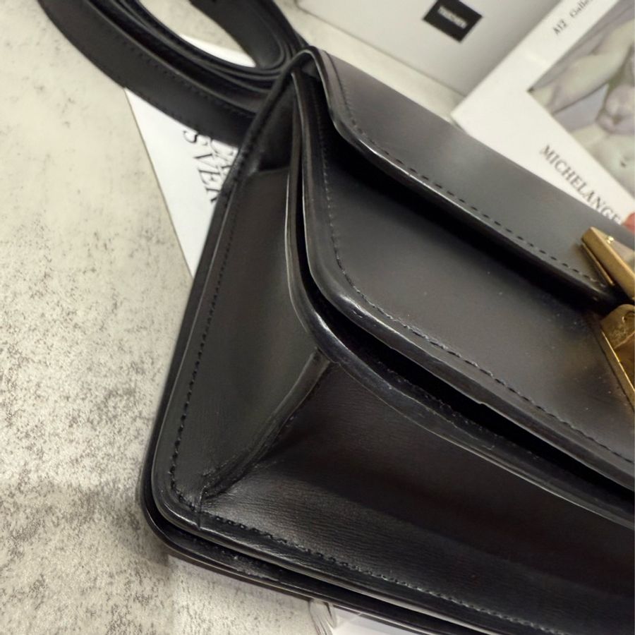 🌟CELINE 思琳|Classic BOX mini 黑復古金 黑金豆腐包🌟-5