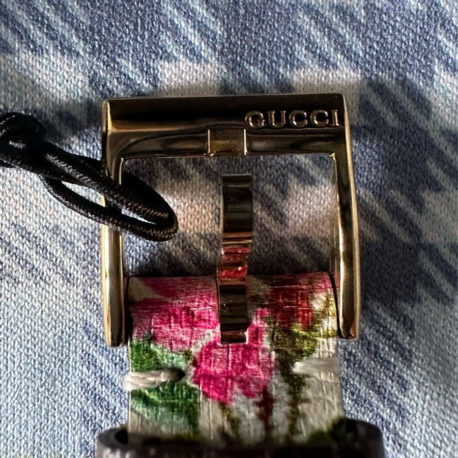 超美Gucci G-FRAME花卉圖案手錶-7