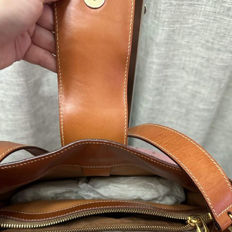 Vintage Celine 凱旋門啡花側孭袋-15
