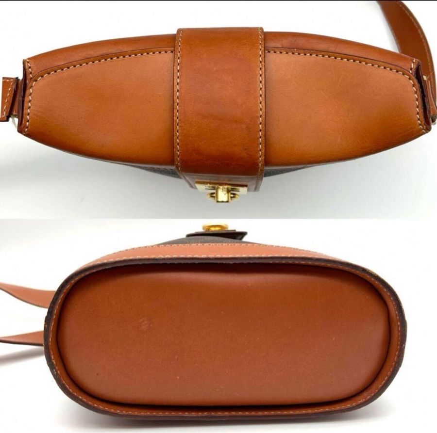 絕版中古CELINE Triomphe啡花薯條袋-7
