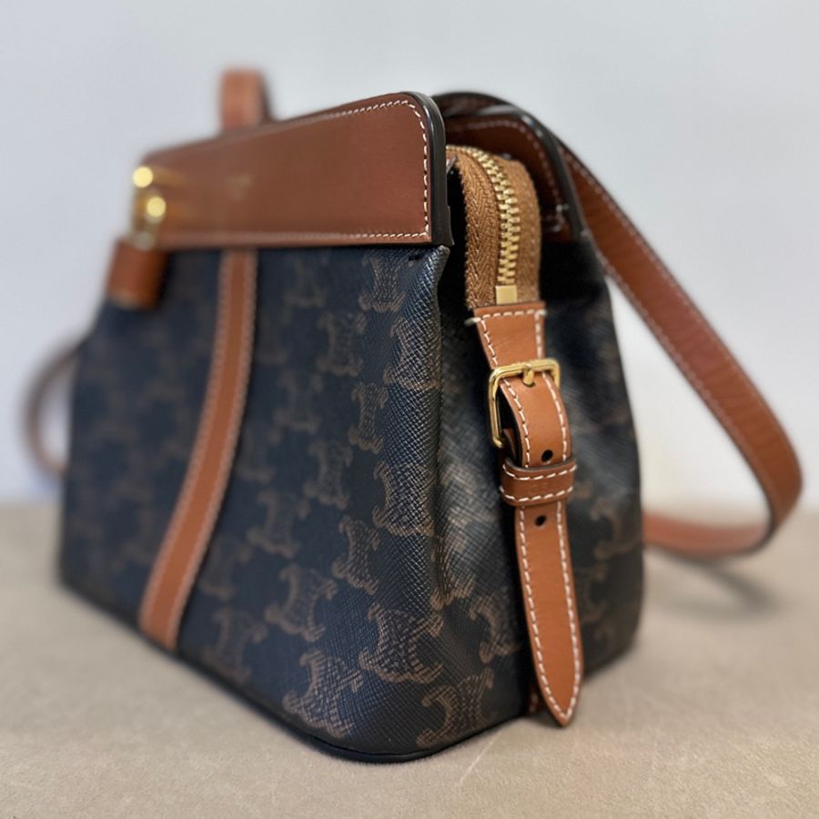 Celine Teen Cabas de France Triomphe Tan-2