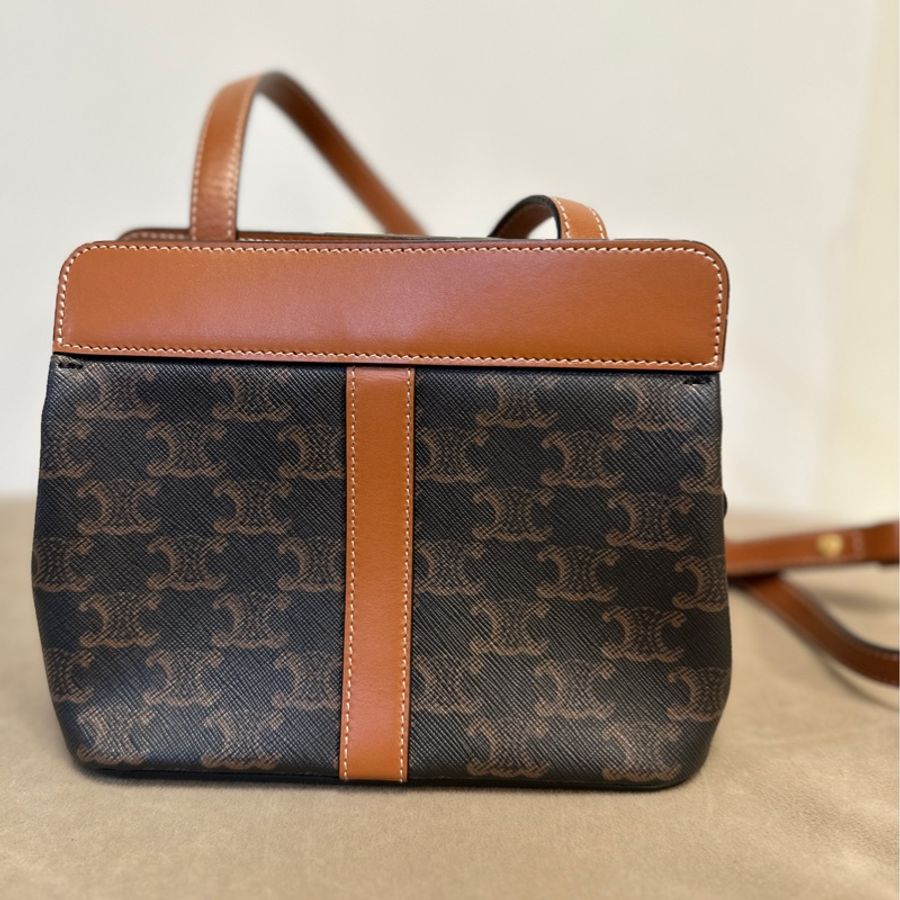 Celine Teen Cabas de France Triomphe Tan-7