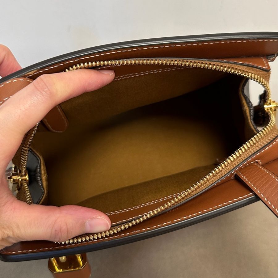 Celine Teen Cabas de France Triomphe Tan-9