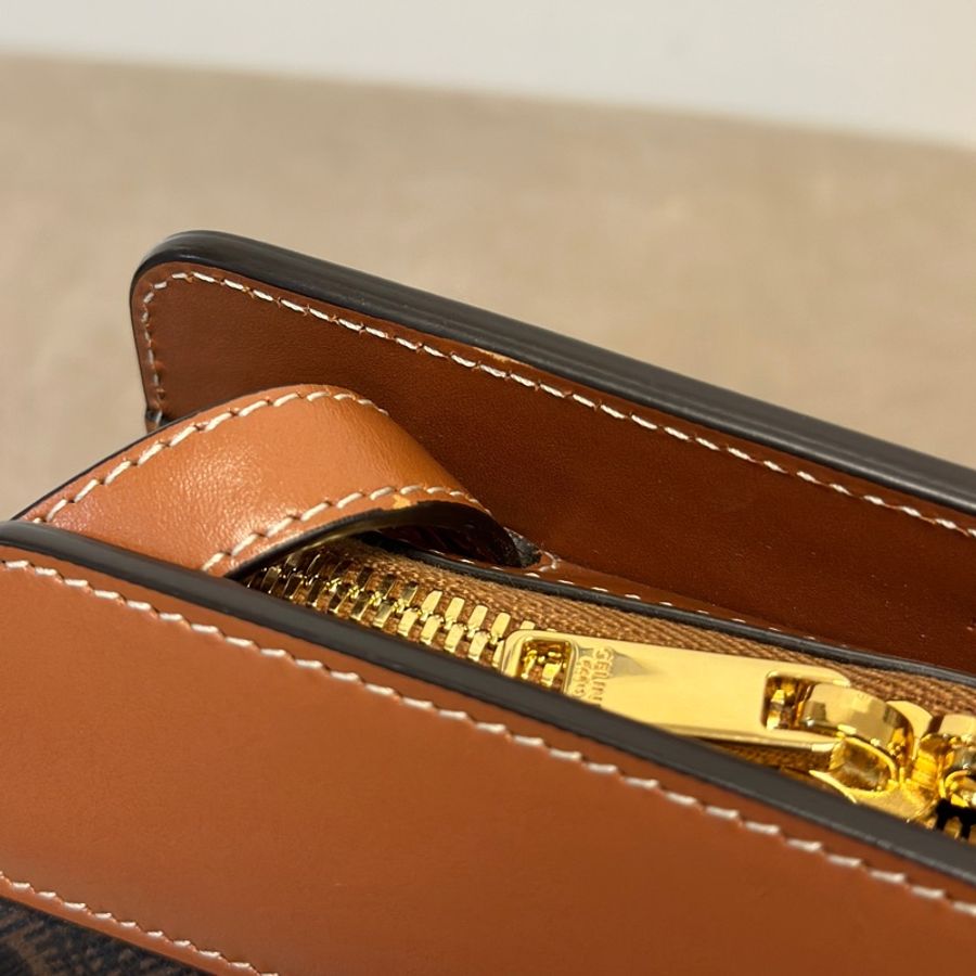 Celine Teen Cabas de France Triomphe Tan-12