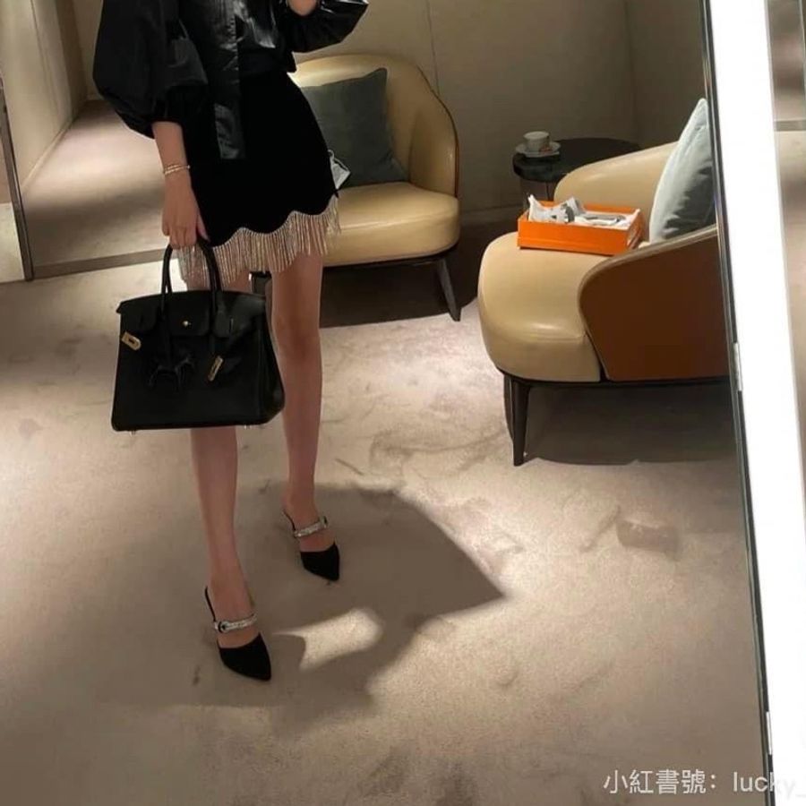Hermès Birkin 30 Epsom 稀有內縫 Noir 黑色銀釦 柏金包-4