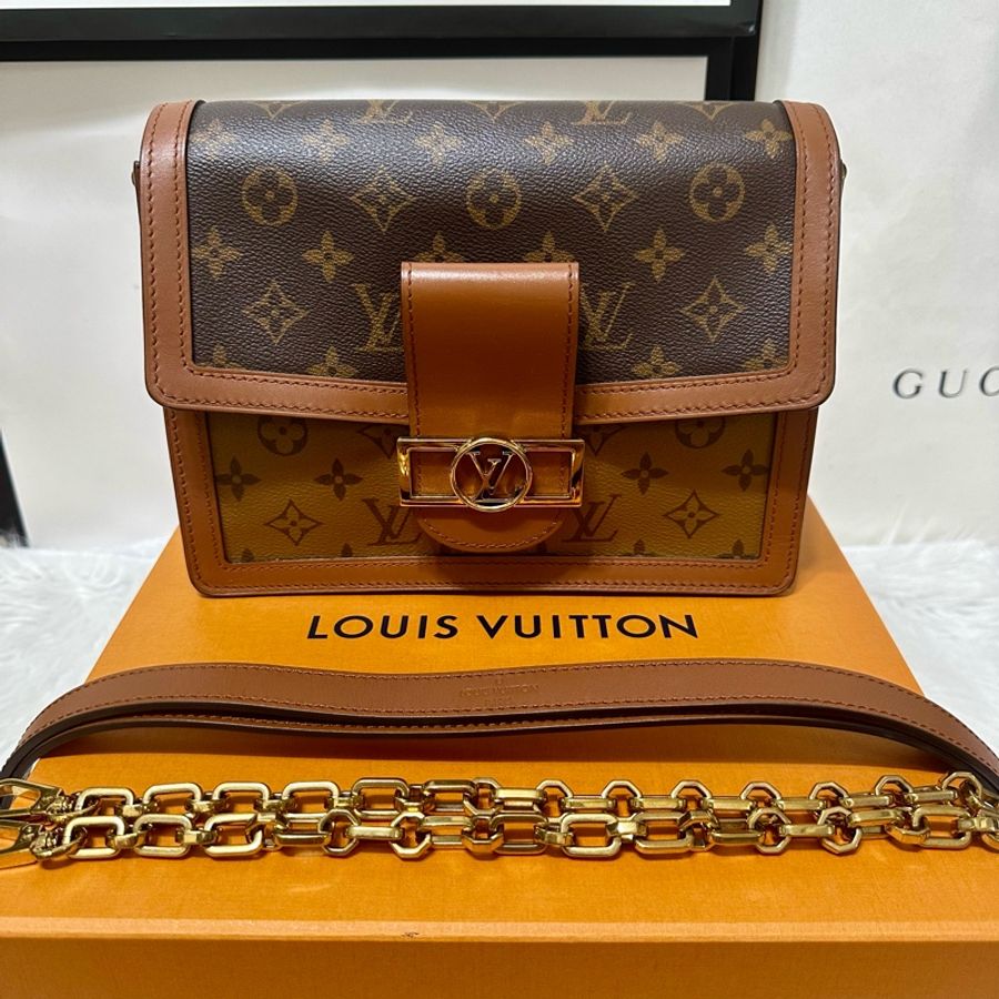 LV 達芙妮 Dauphine MM肩背包 晶片款 中款 購證-3