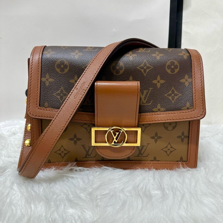 LV 達芙妮 Dauphine MM肩背包 晶片款 中款 購證-15