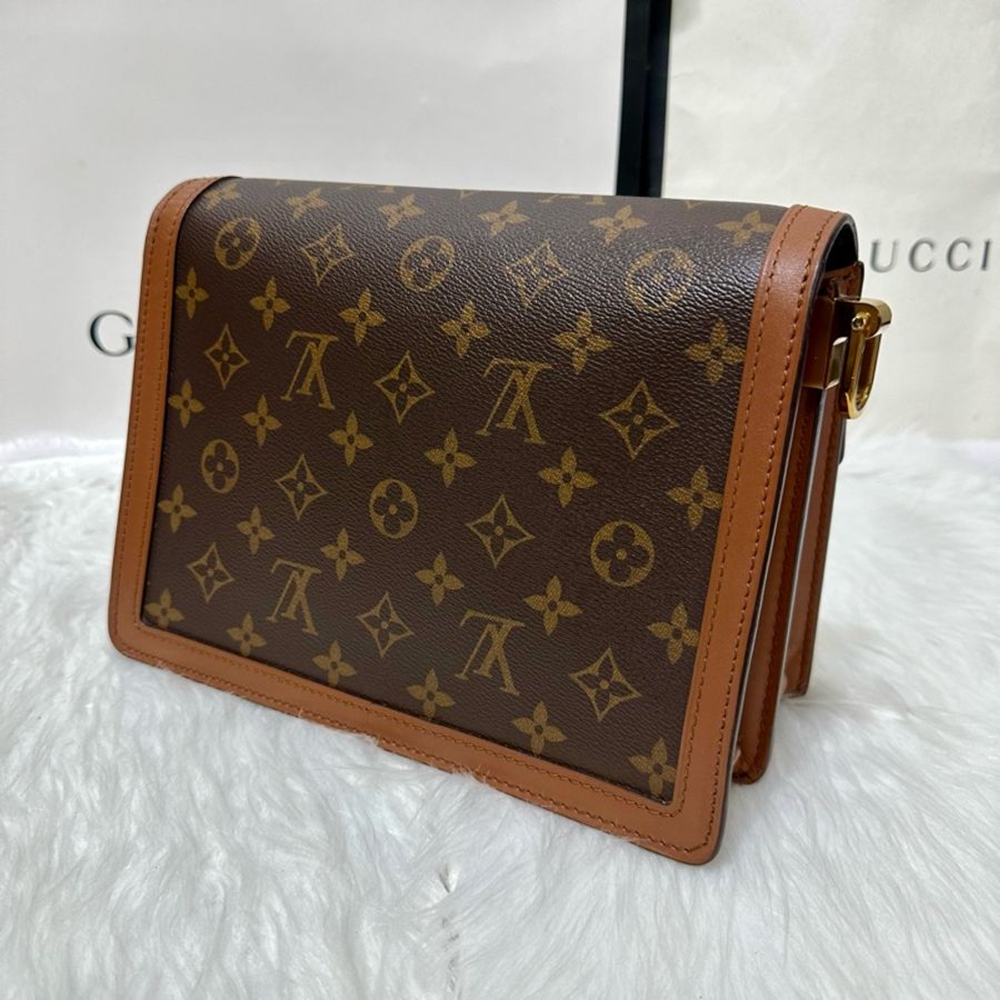 LV 達芙妮 Dauphine MM肩背包 晶片款 中款 購證-18