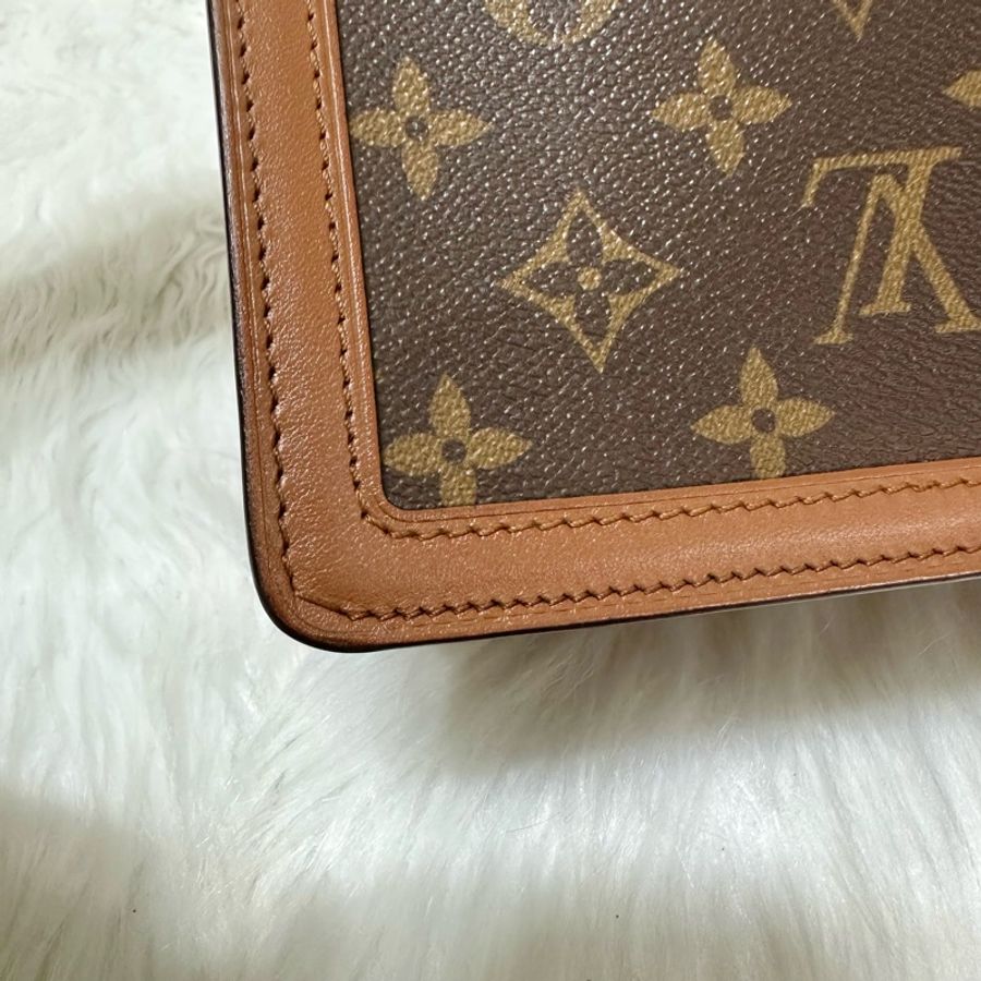 LV 達芙妮 Dauphine MM肩背包 晶片款 中款 購證-28