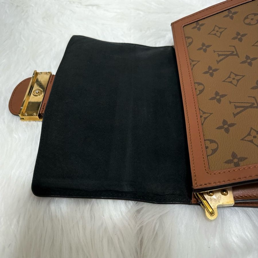 LV 達芙妮 Dauphine MM肩背包 晶片款 中款 購證-32