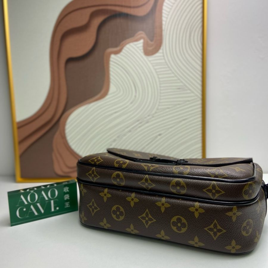 LV S LOCK 老花郵差包 單肩斜挎包-5