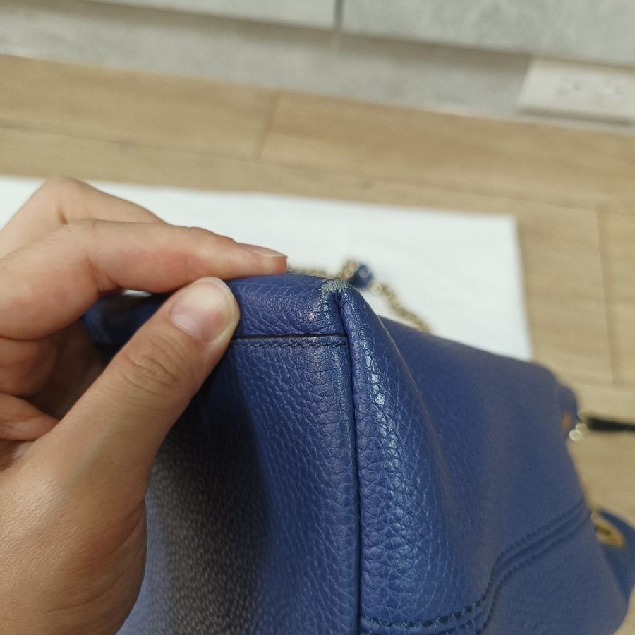 Gucci 雙G LOGO 流蘇雙鍊手提/肩背兩用包-7