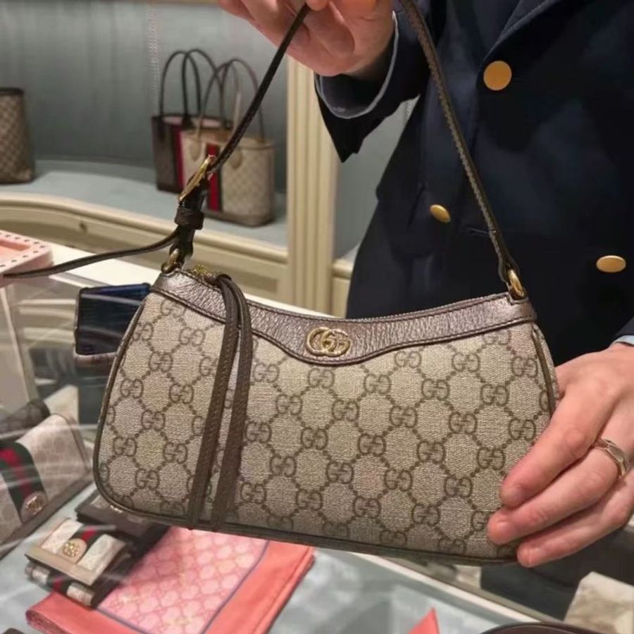 全新Gucci老花腋下包 手提包-0