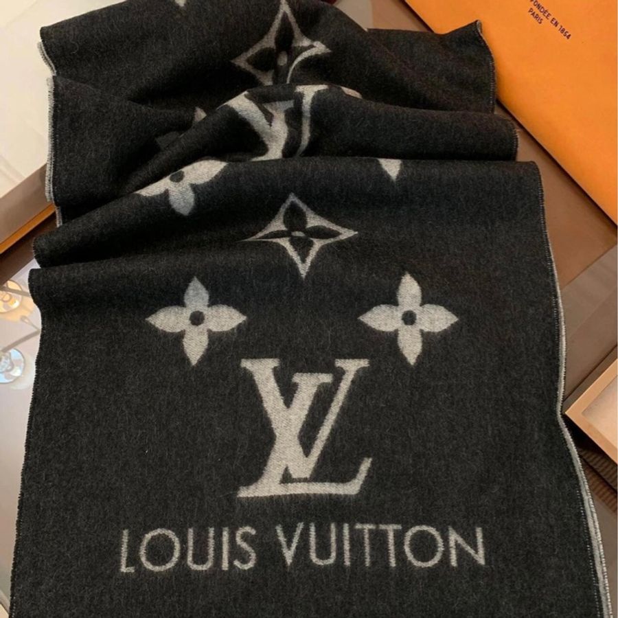 Louis Vuitton LV M71040 Reykjavik 喀什米爾羊毛雙面圍巾-3