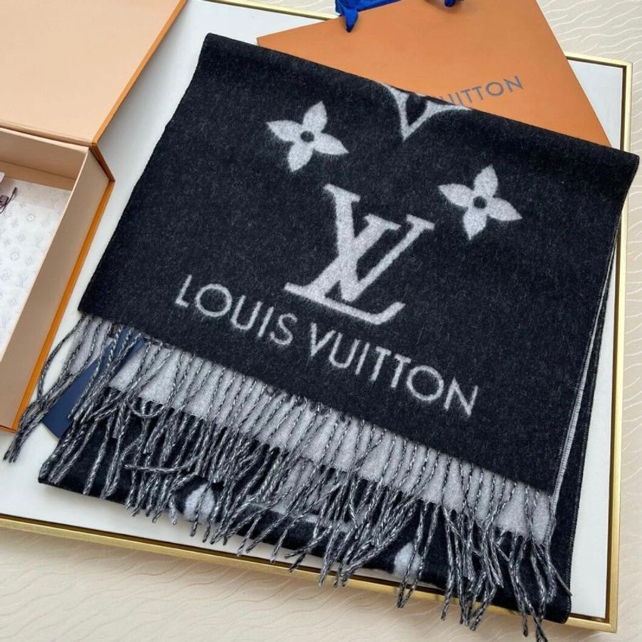 Louis Vuitton LV M71040 Reykjavik 喀什米爾羊毛雙面圍巾-5
