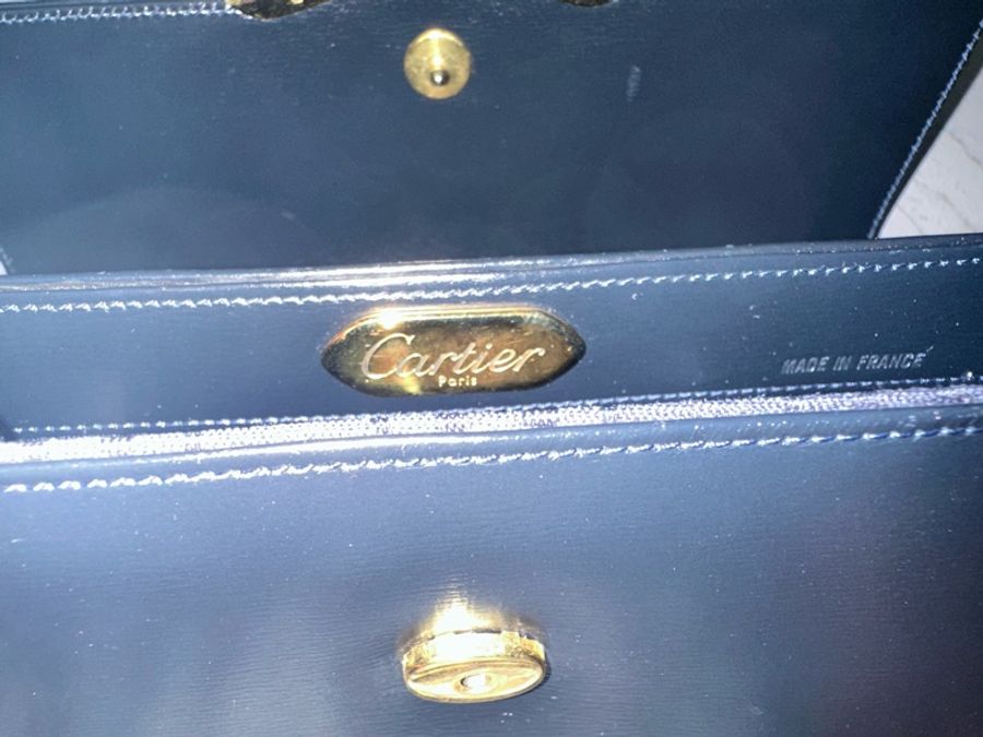 中古Cartier 藍寶石系列手拿包-9