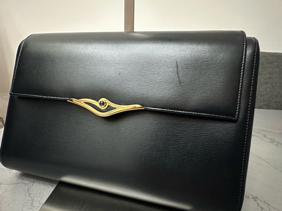 中古Cartier 藍寶石系列手拿包-10