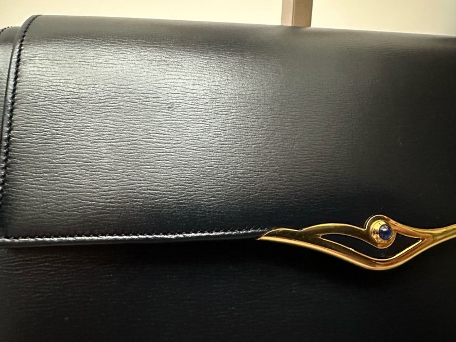 中古Cartier 藍寶石系列手拿包-12