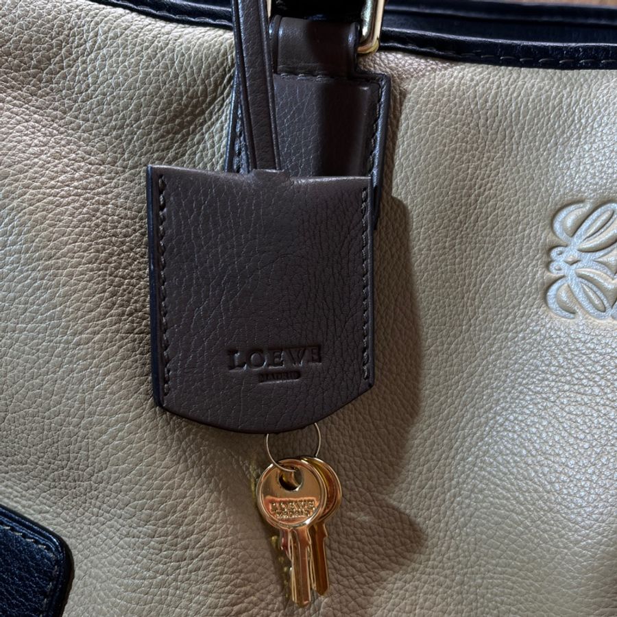Loewe Amazona 36全皮經典熊貓配色|外牛皮內羊皮-16