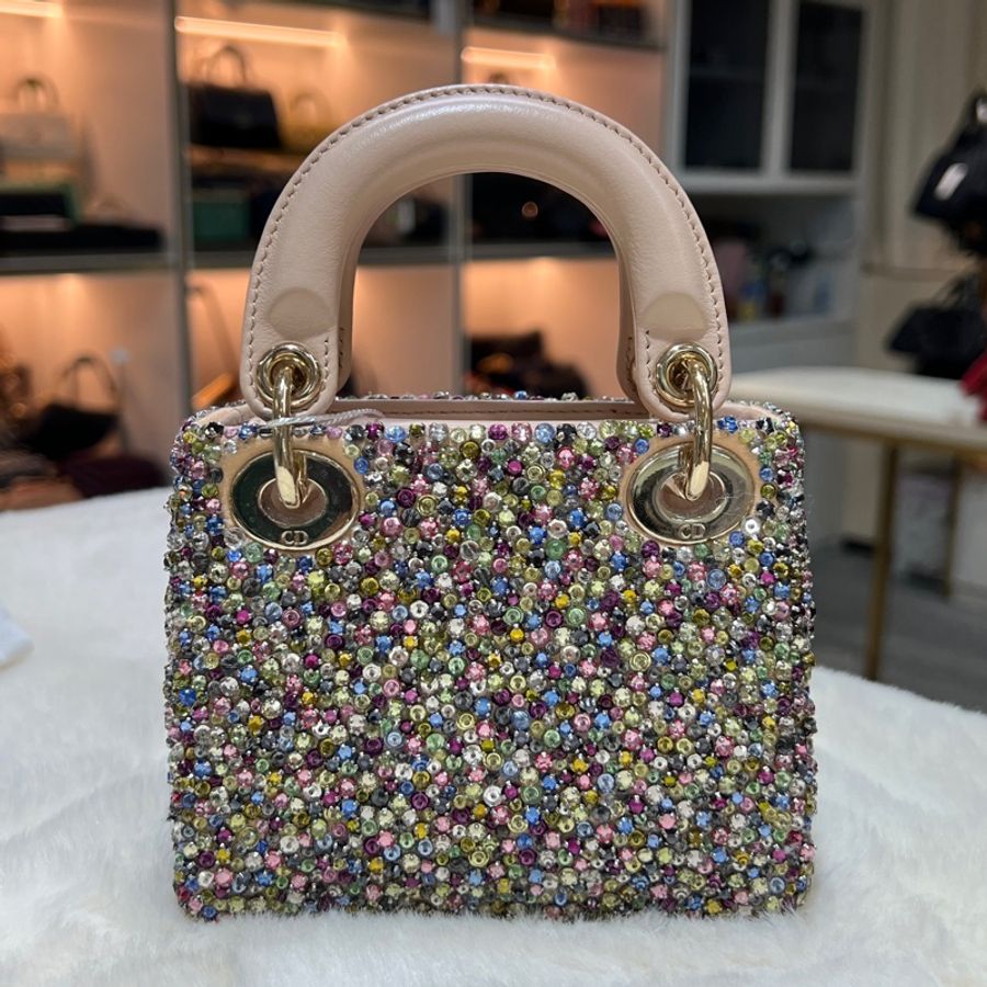 Dior  micro lady Dior 迪奧 迷你 限量 刺繡戴妃 X960-1