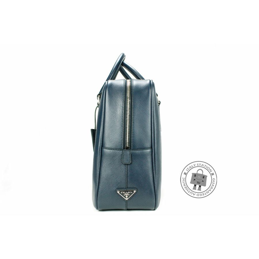 Prada VS0088 9Z2 Saffiano Travel Borsa DA Viaggio Baltico / F0216 Calfskin Briefcases Shw-2
