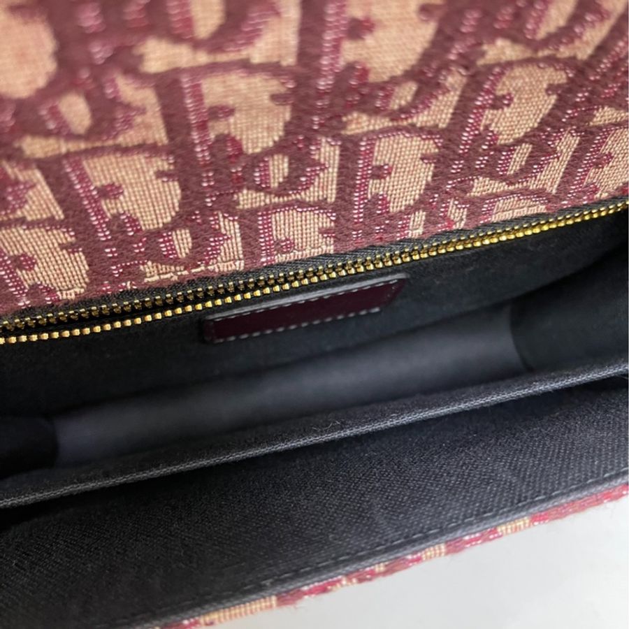 Dior老花酒紅色蒙田Montaigne 30 單肩斜挎包-6