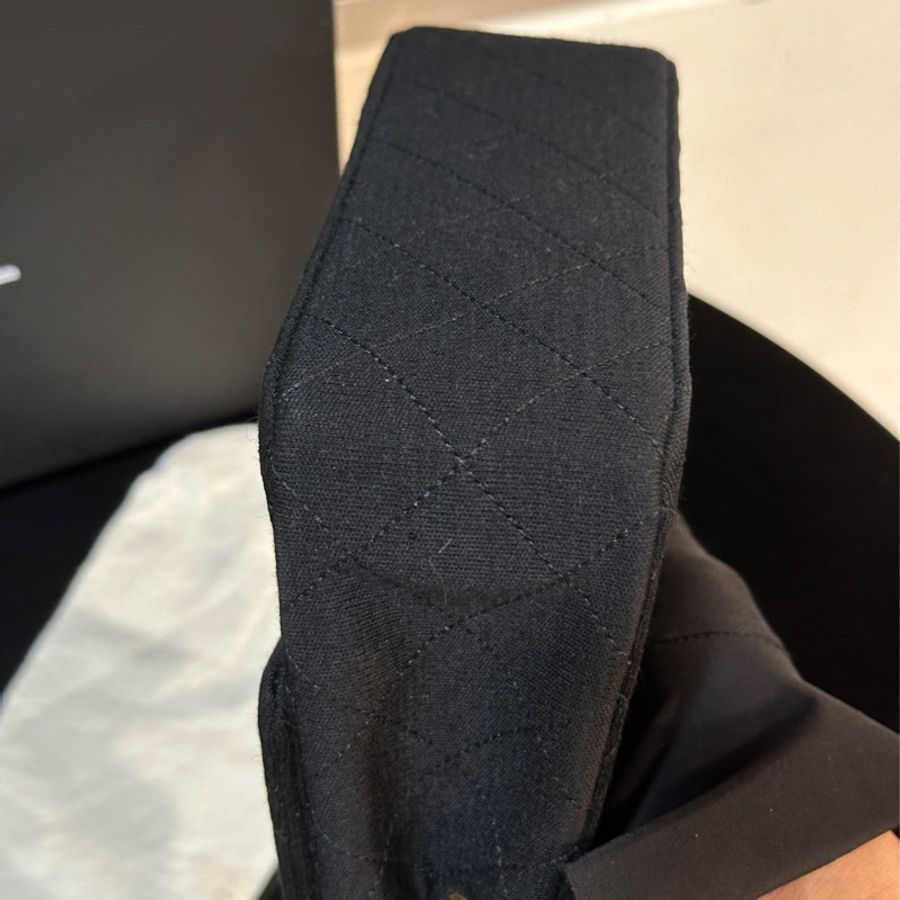 Chanel 黑金方胖子布面款24k金🖤全配有標有卡🔥絕美收藏-7