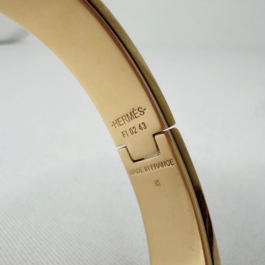 HERMES Clic H窄版珐瑯手環-12