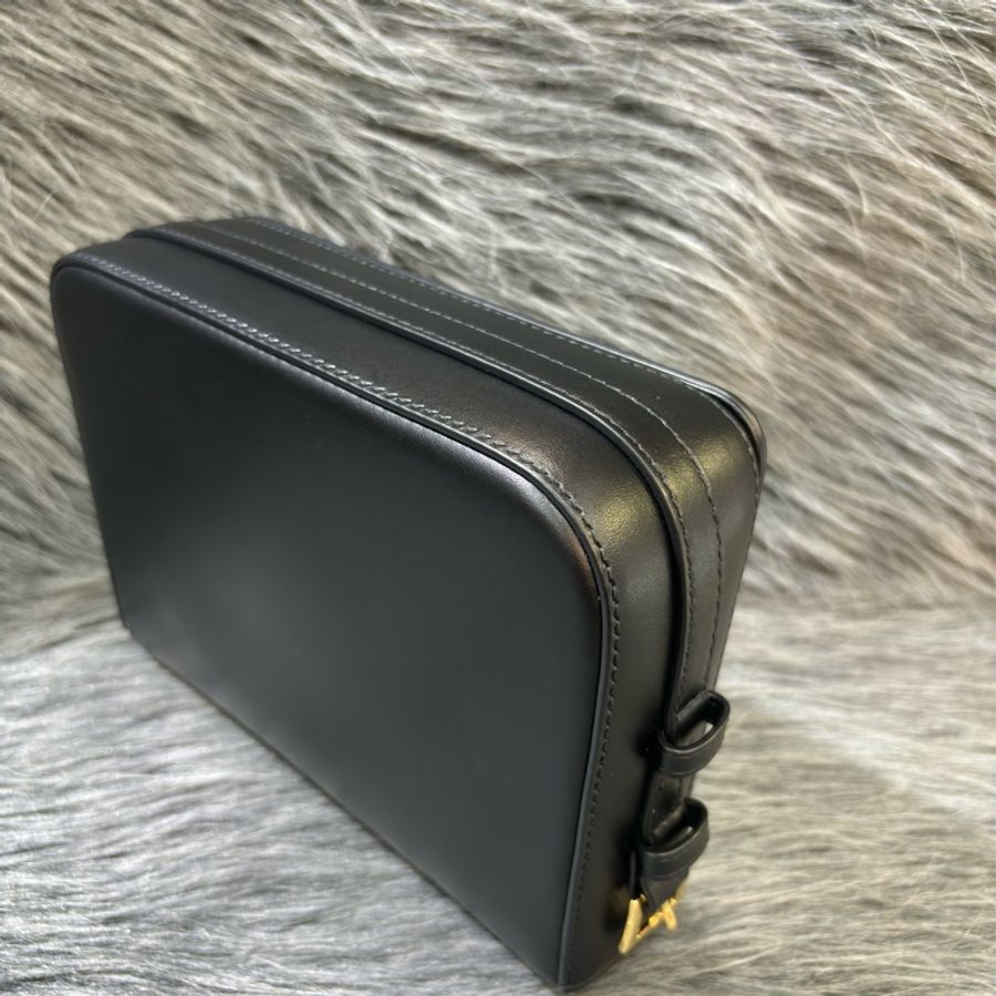 BURBERRY GRACE 黑色牛皮 肩背包斜背包手拿包相機包格蕾絲包-9