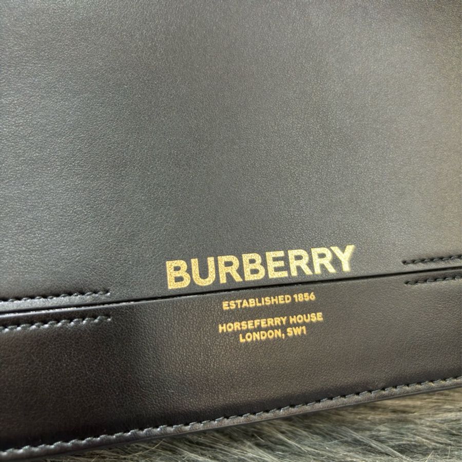 BURBERRY GRACE 黑色牛皮 肩背包斜背包手拿包相機包格蕾絲包-20