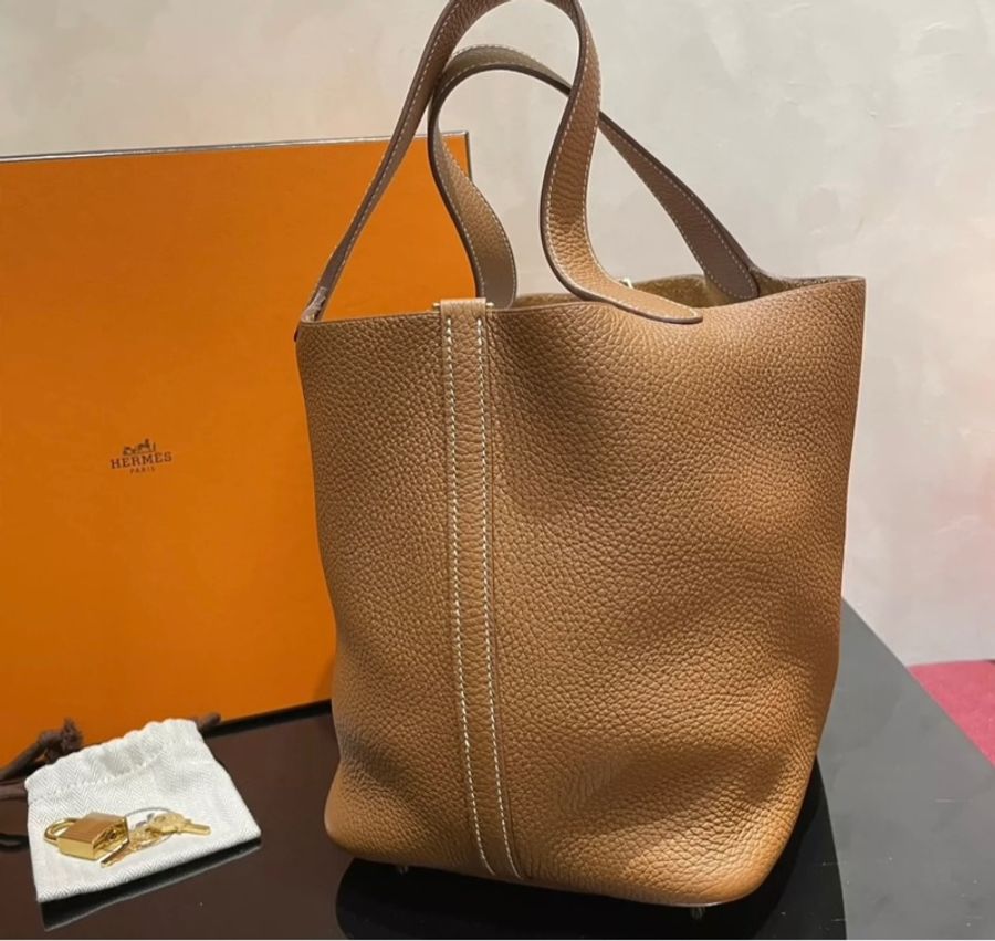 Hermès Picotin 22 gold GHW 金棕金扣 大全套-2