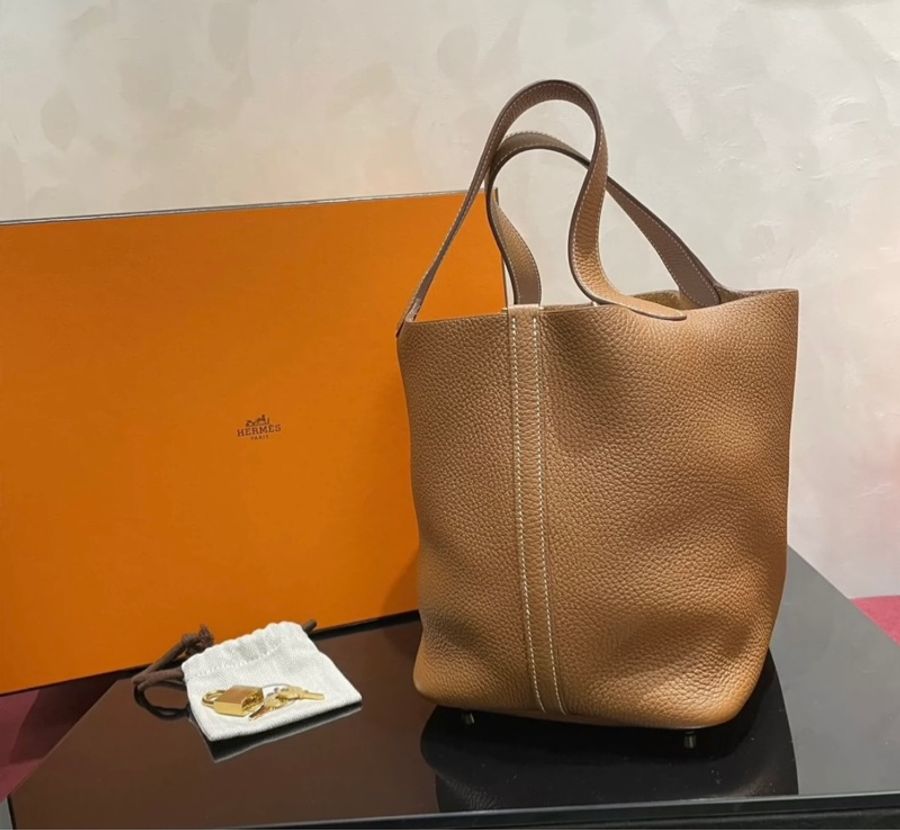 Hermès Picotin 22 gold GHW 金棕金扣 大全套-3