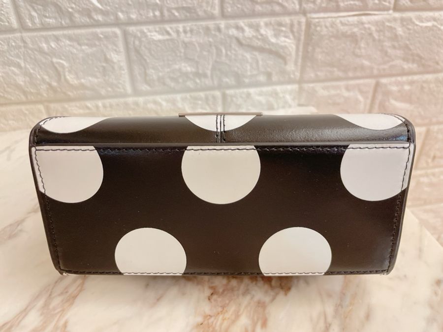 大賠售全新櫃上在售款✨MARC JACOBS 馬克賈伯 ST. MARC 鏈環LOGO草間彌生風格圓點手提/斜背兩用包-1