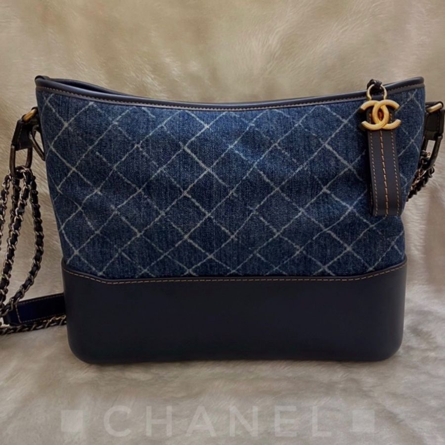 ►  CHANEL 💠單寧牛仔流浪包💠-0